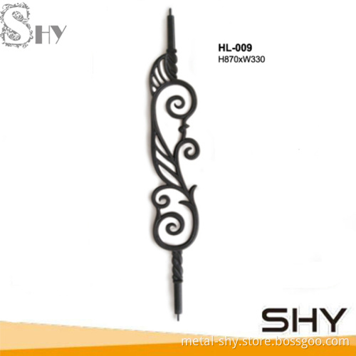 decorative ornament cast iron stair baluster design